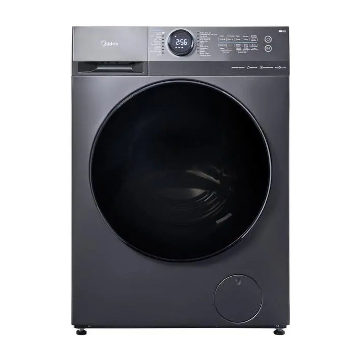Lavasecadora Midea 12.5 Kilos Carga Frontal Inverter Quattro Gris MF200D125WBT