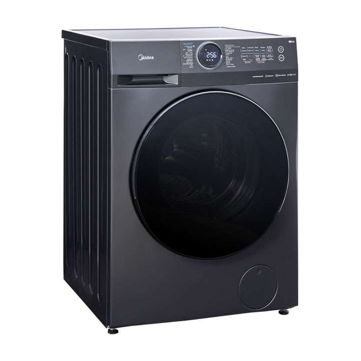 Lavasecadora Midea 12.5 Kilos Carga Frontal Inverter Quattro Gris MF200D125WBT