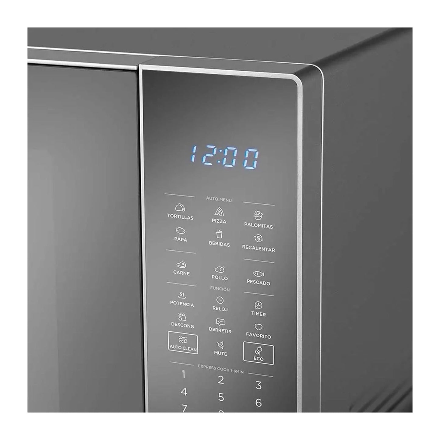Horno de Microondas Midea 1.1 Pies Cúbicos Gris MMDX211S2MG