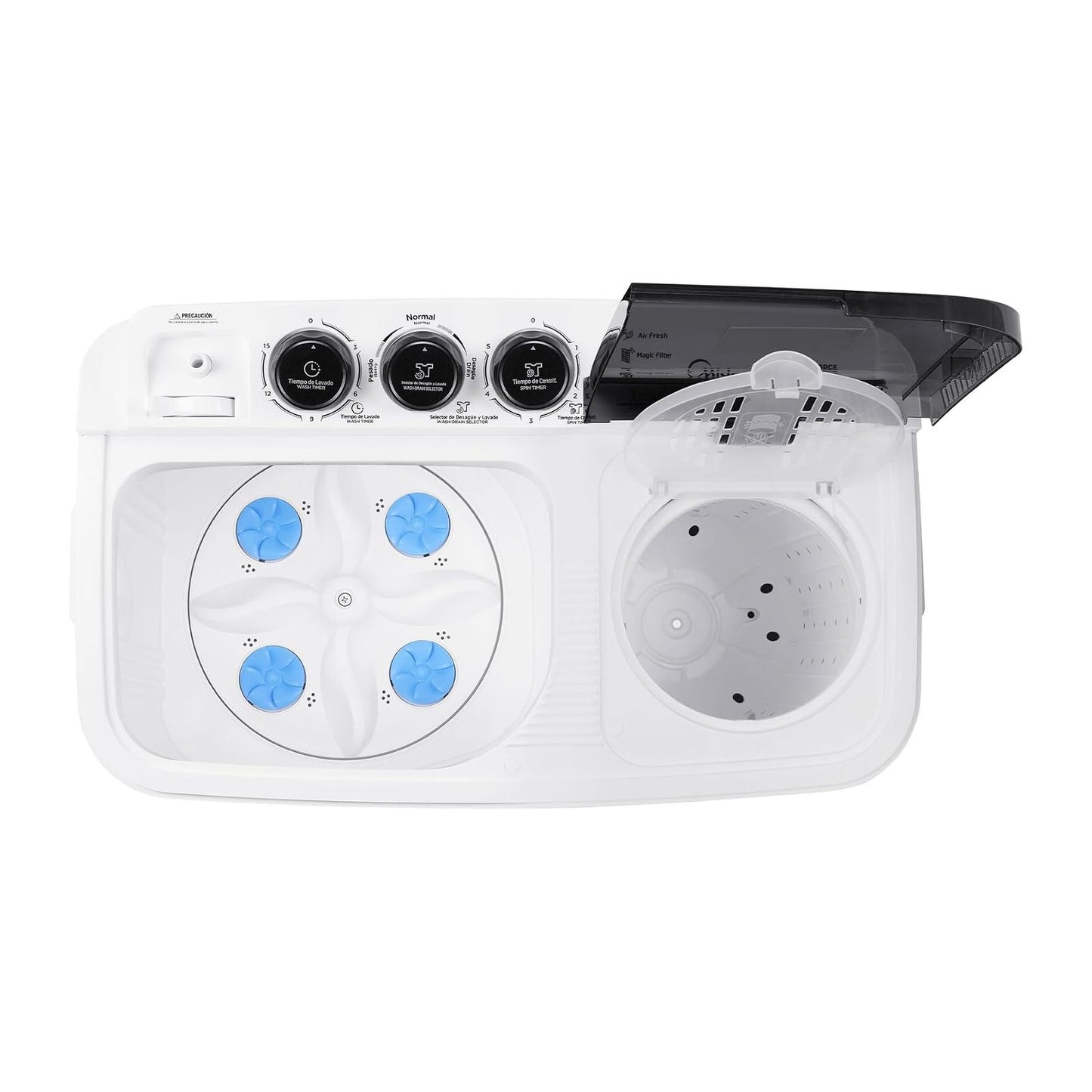 Lavadora Midea 11 Kilos Doble Tina Blanca MT100W110WG