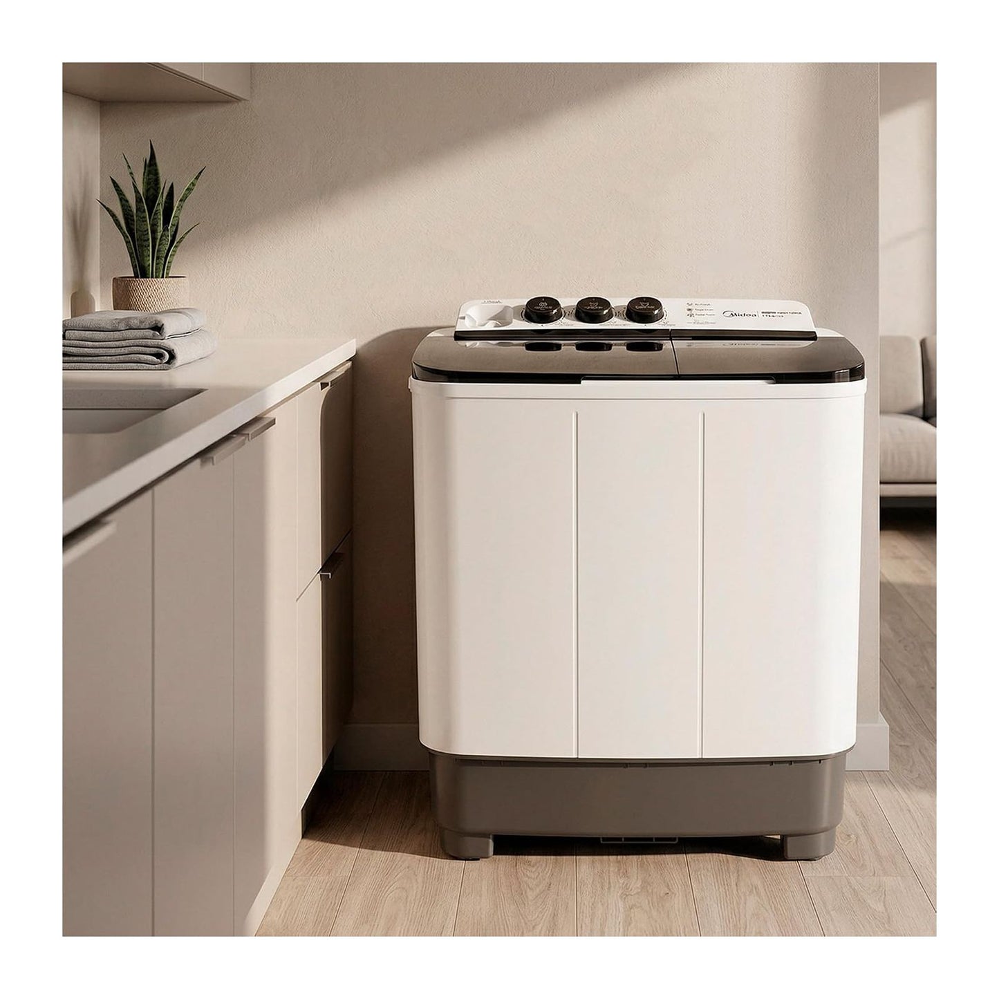 Lavadora Midea 11 Kilos Doble Tina Blanca MT100W110WG