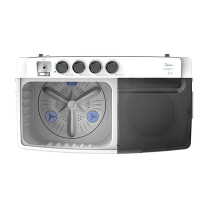 Lavadora Midea 17 Kilos Doble Tina Blanca MT100W170W