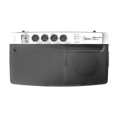 Lavadora Midea Twin Force Pulsator 22 Kilos Doble Tina Blanca MT100W220W