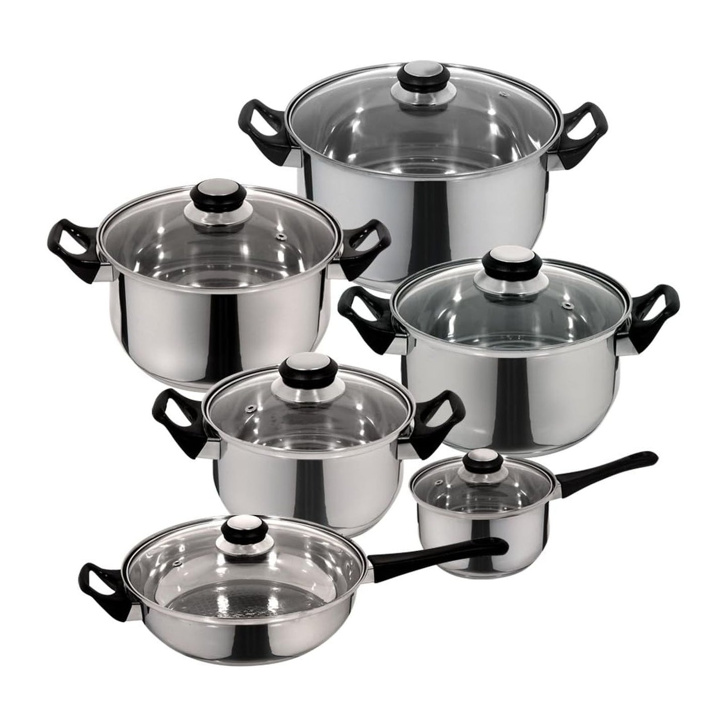 Batería de Cocina Magefesa Monterrey 12 Piezas Gris