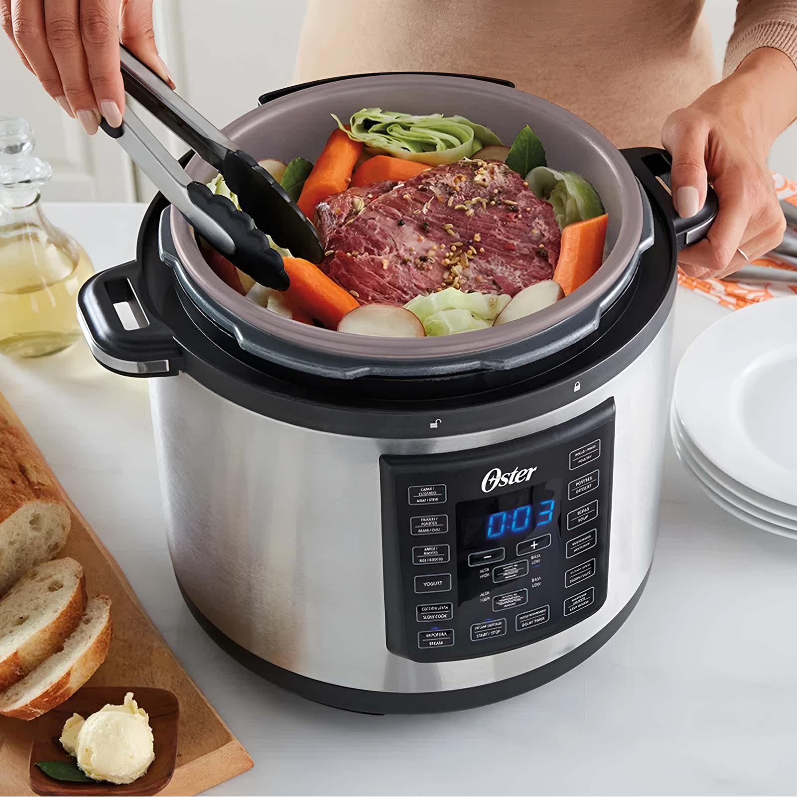 Crock-pot, olla de cocción lenta, con capacidad de 5.7 litros.