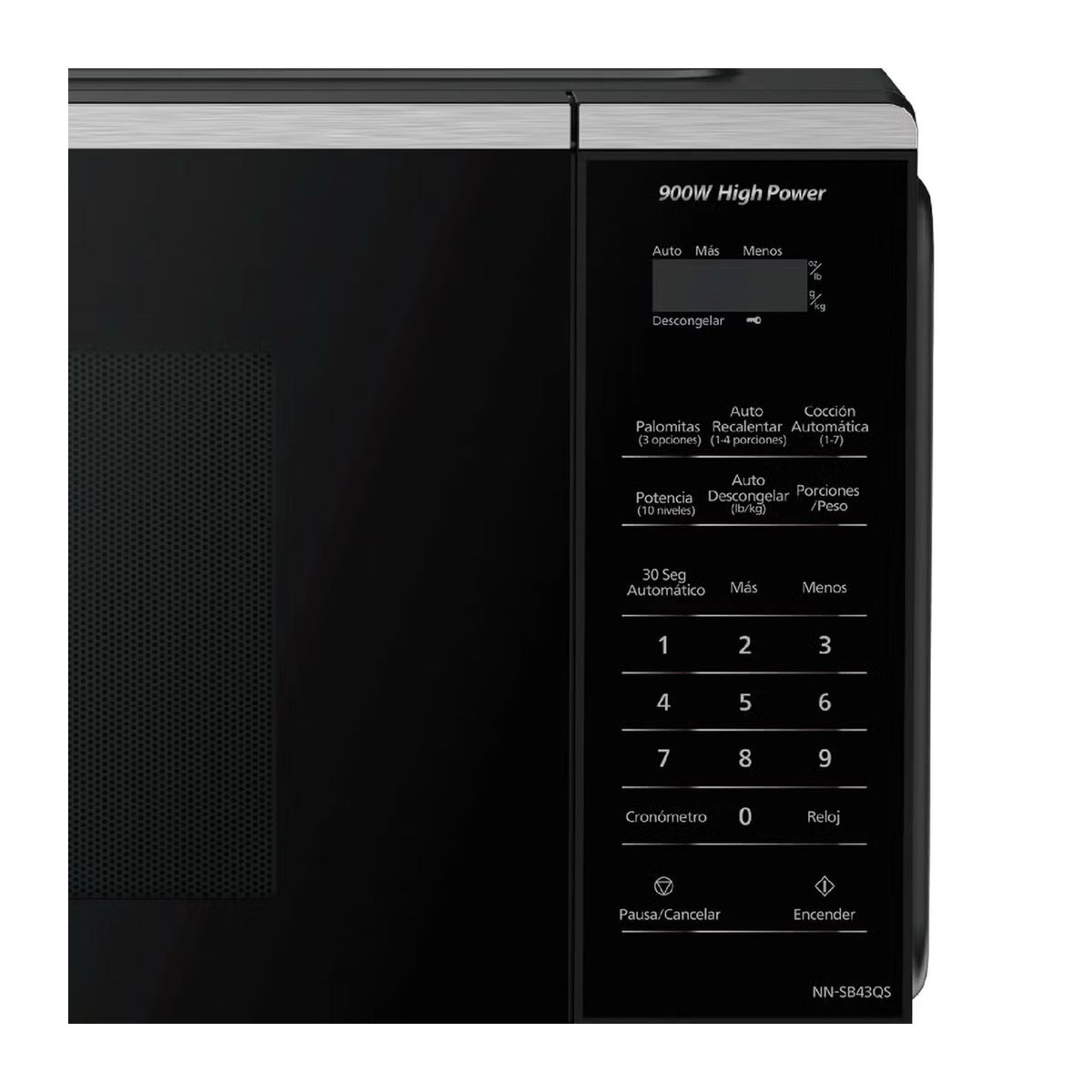Horno de Microondas Panasonic 0.9 Pies Cúbicos Negro NN-SB43QSRPH