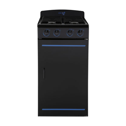 Estufa de Piso IEM 20 Pulgadas 4 Quemadores Negra PIG5101NN0