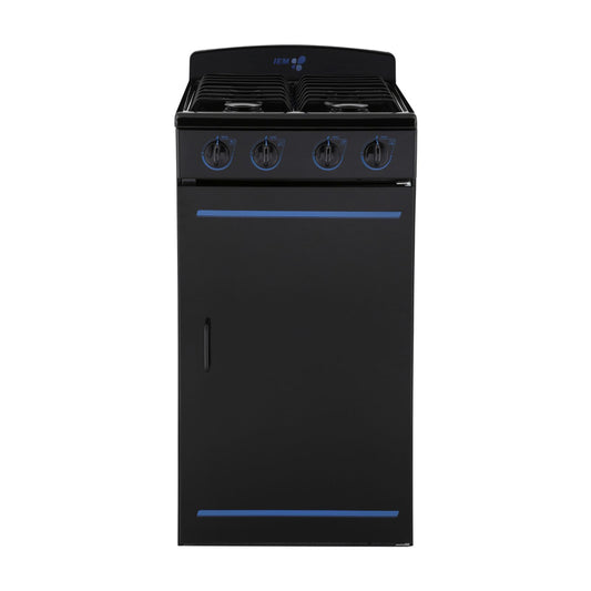 Estufa de Piso IEM 20 Pulgadas 4 Quemadores Negra PIG5101NN0