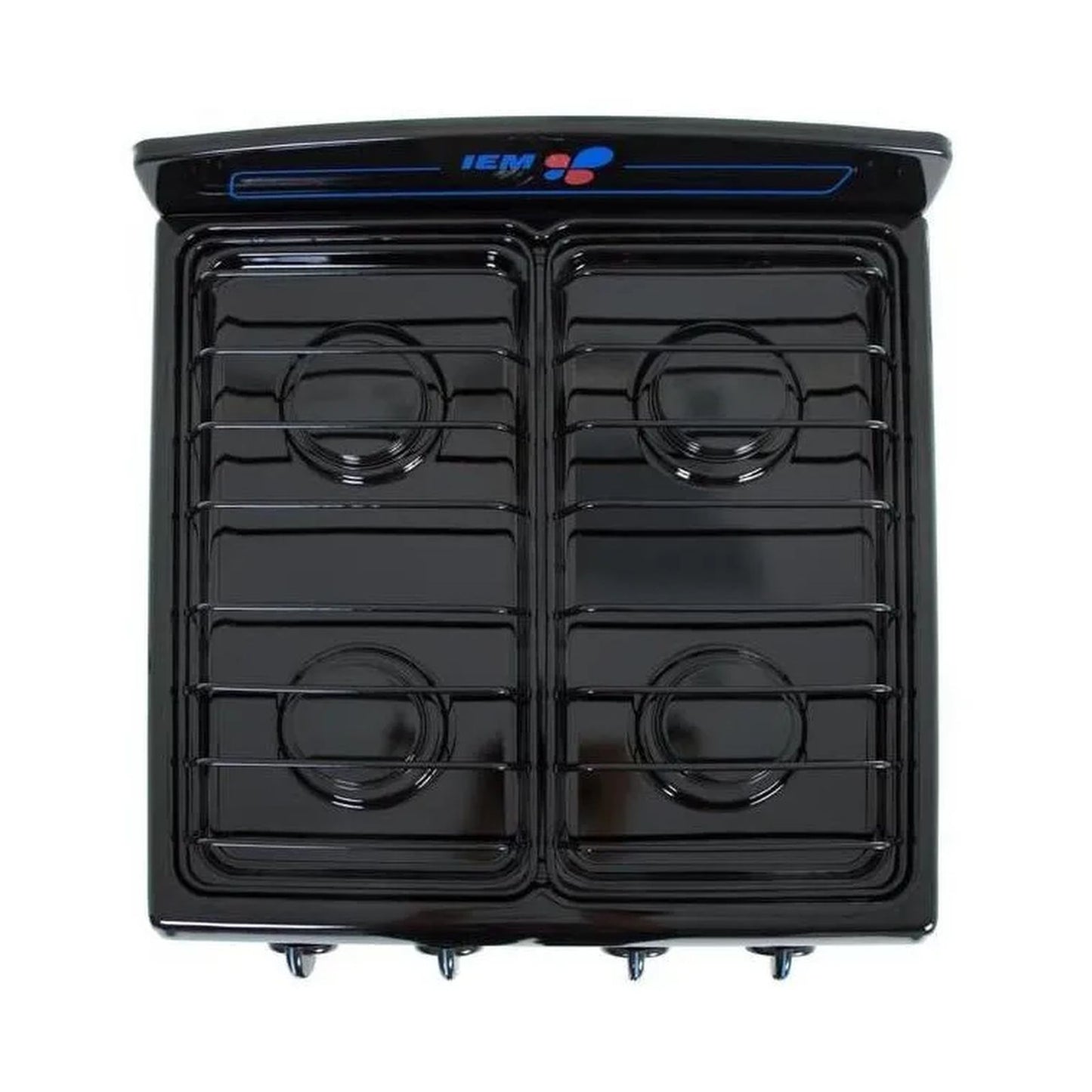 Estufa de Piso IEM 20 Pulgadas 4 Quemadores Negra PIG5101NN0