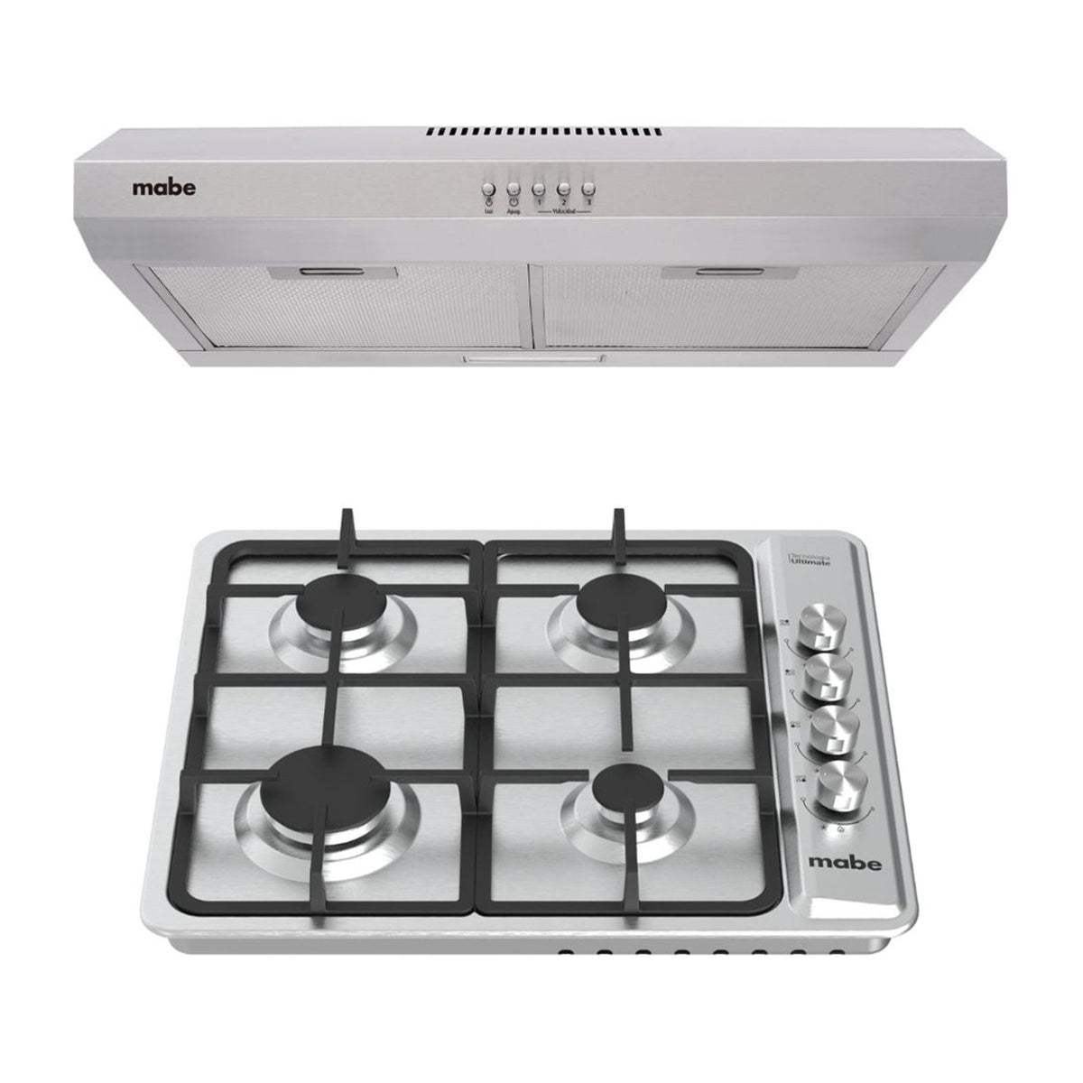 Combo Parrilla Empotrable + Campana Mabe PM6040CM6040