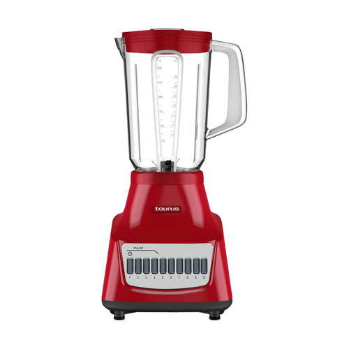 Licuadora Taurus Potenza Rouge Vaso de Vidrio 1.5 Litros Roja