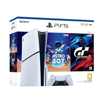 PlayStation 5 Edición Estándar 1Tb Bundle Astro Bot + GT7