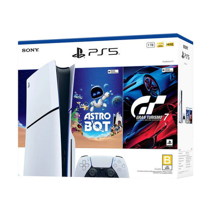 PlayStation 5 Edición Estándar 1Tb Bundle Astro Bot + GT7