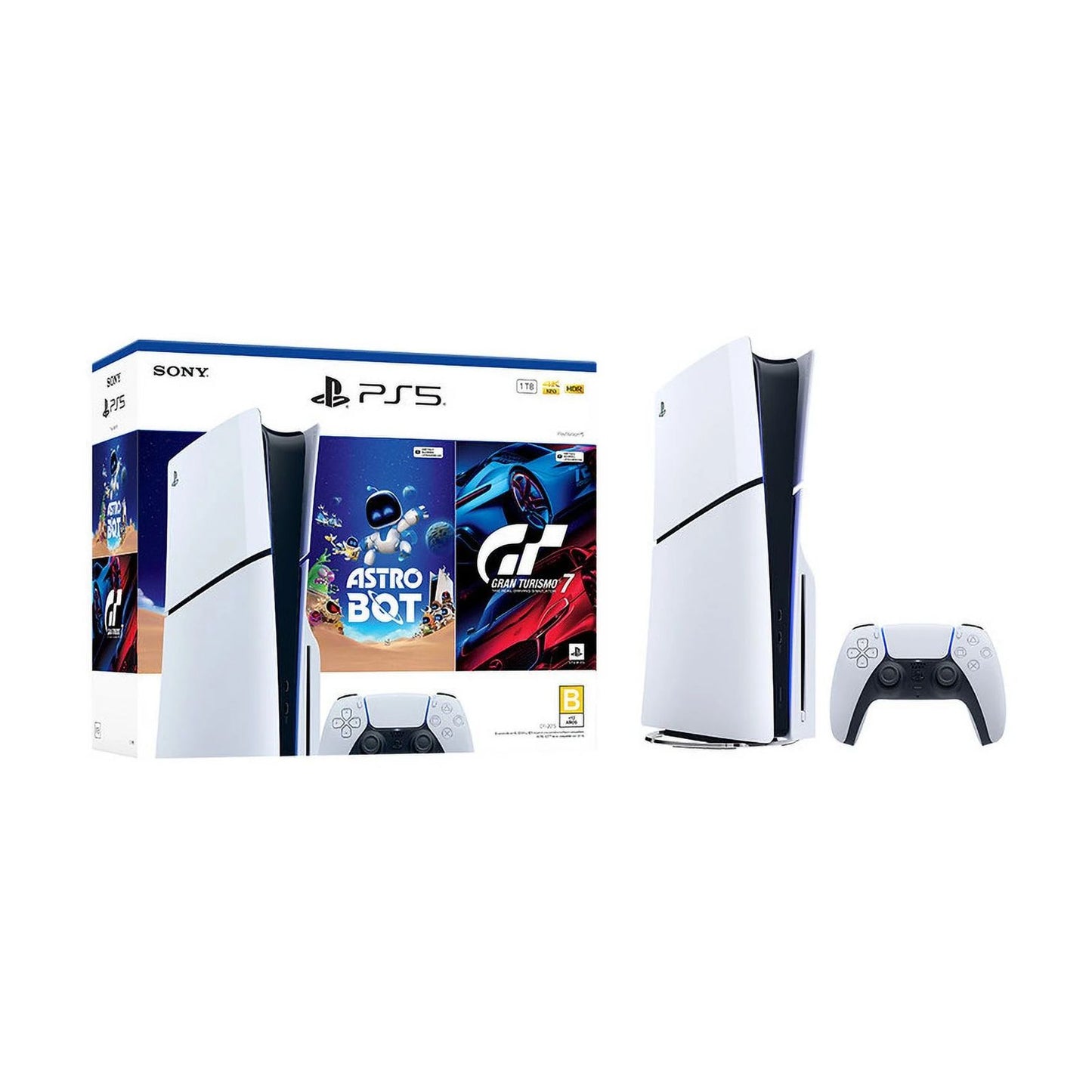 PlayStation 5 Edición Estándar 1Tb Bundle Astro Bot + GT7