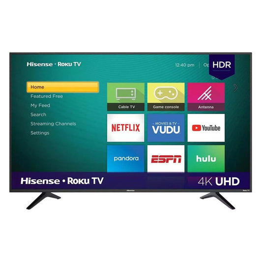 Televisión Pantalla 58 Pulgadas Hisense LCD Roku TV 4K UHD 58R6E