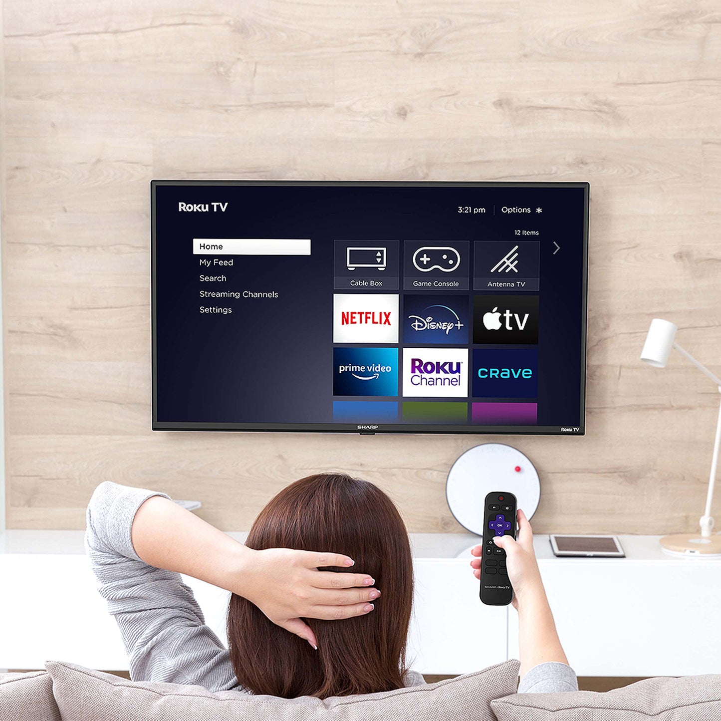 Televisión Pantalla 43 Pulgadas Sharp Roku TV 4K UHD 4TC43DL3UR