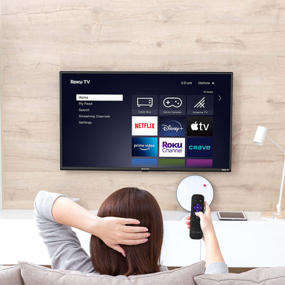 Televisión Pantalla 43 Pulgadas Sharp Roku TV 4K UHD 4TC43DL3UR