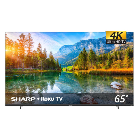 Televisión Pantalla 65 Pulgadas Sharp Aquos Frameless Roku TV 4K UHD 4TC65DL7UR