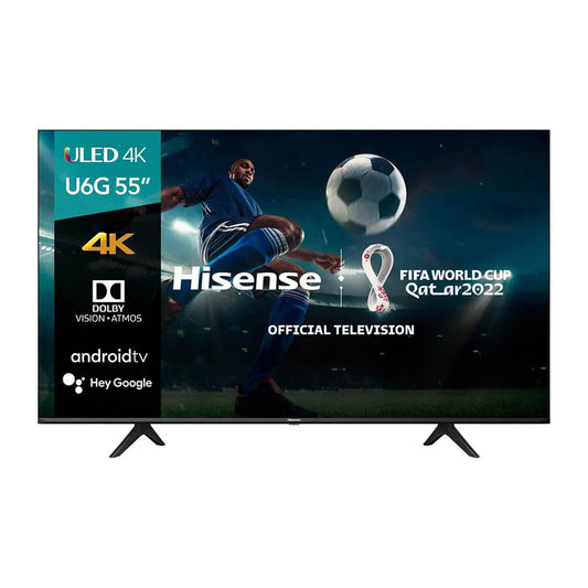 Televisión Pantalla 55 Pulgadas Hisense ULED Android TV 4K UHD 55U6G