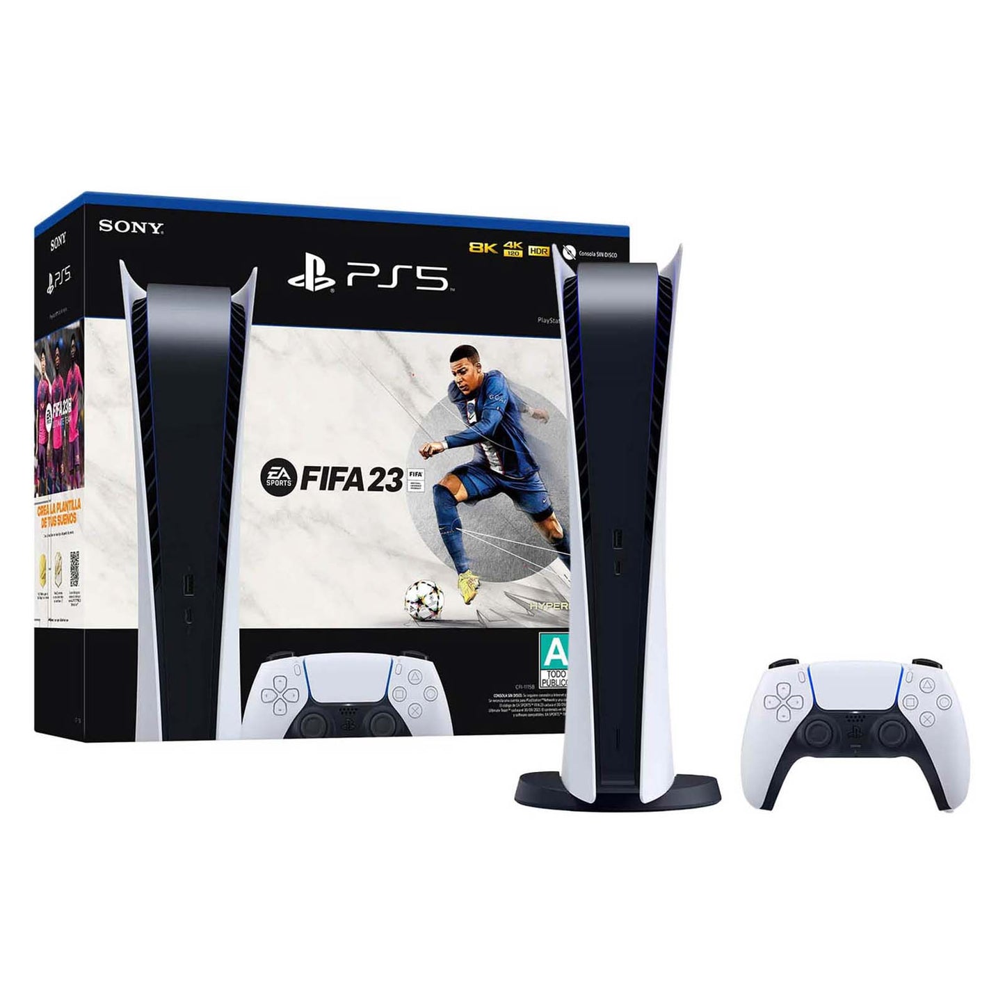 PlayStation 5 Edición Digital 825 GB + FIFA 23
