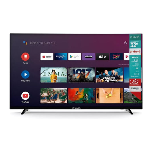Televisión Pantalla 32 Pulgadas Q-touch HD Android TV QN3223