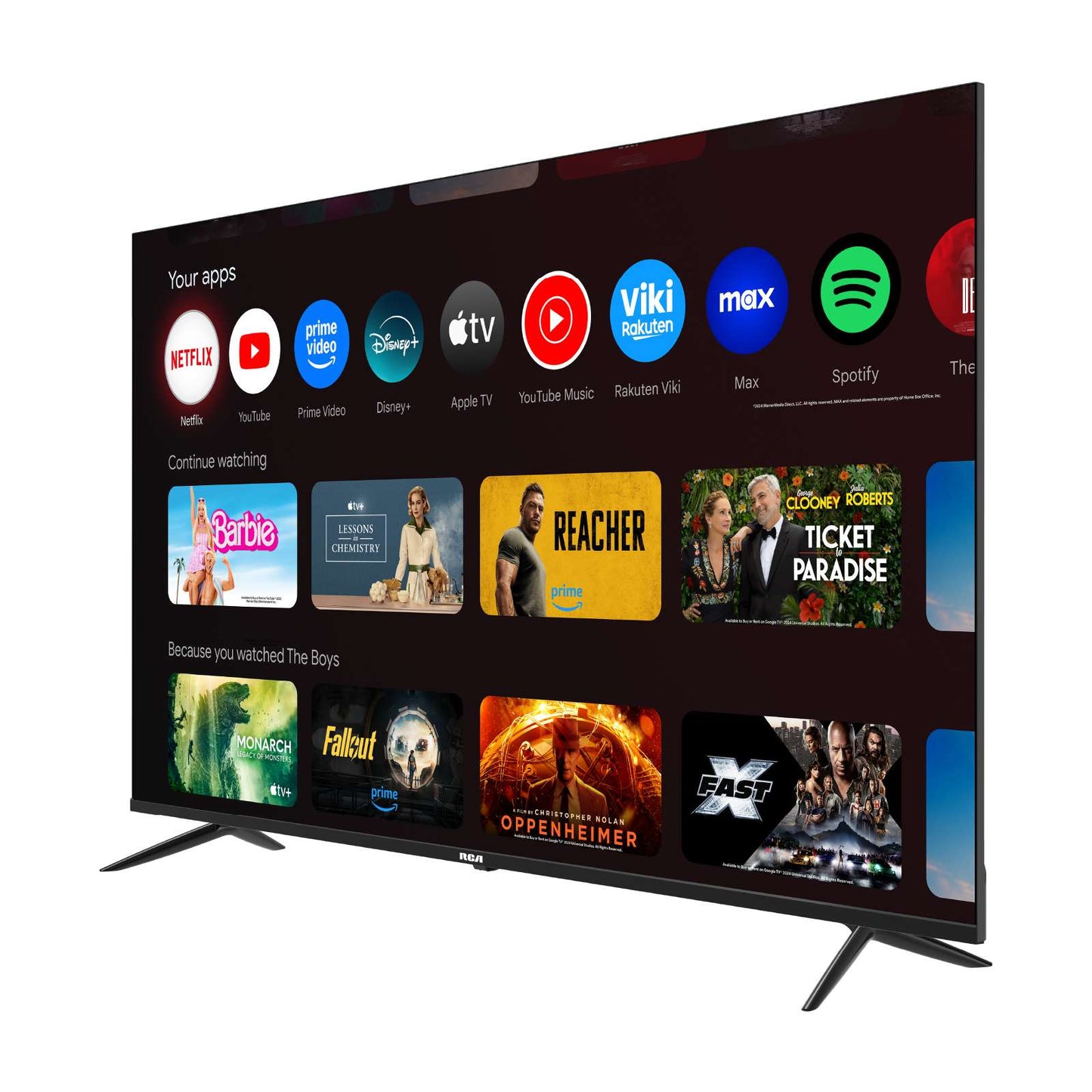 Televisión Pantalla 65 Pulgadas RCA Google TV 4K UHD R65M-U4G