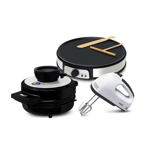 Combo Dulce Waflera, Crepera y Batidora RCA RC-CD