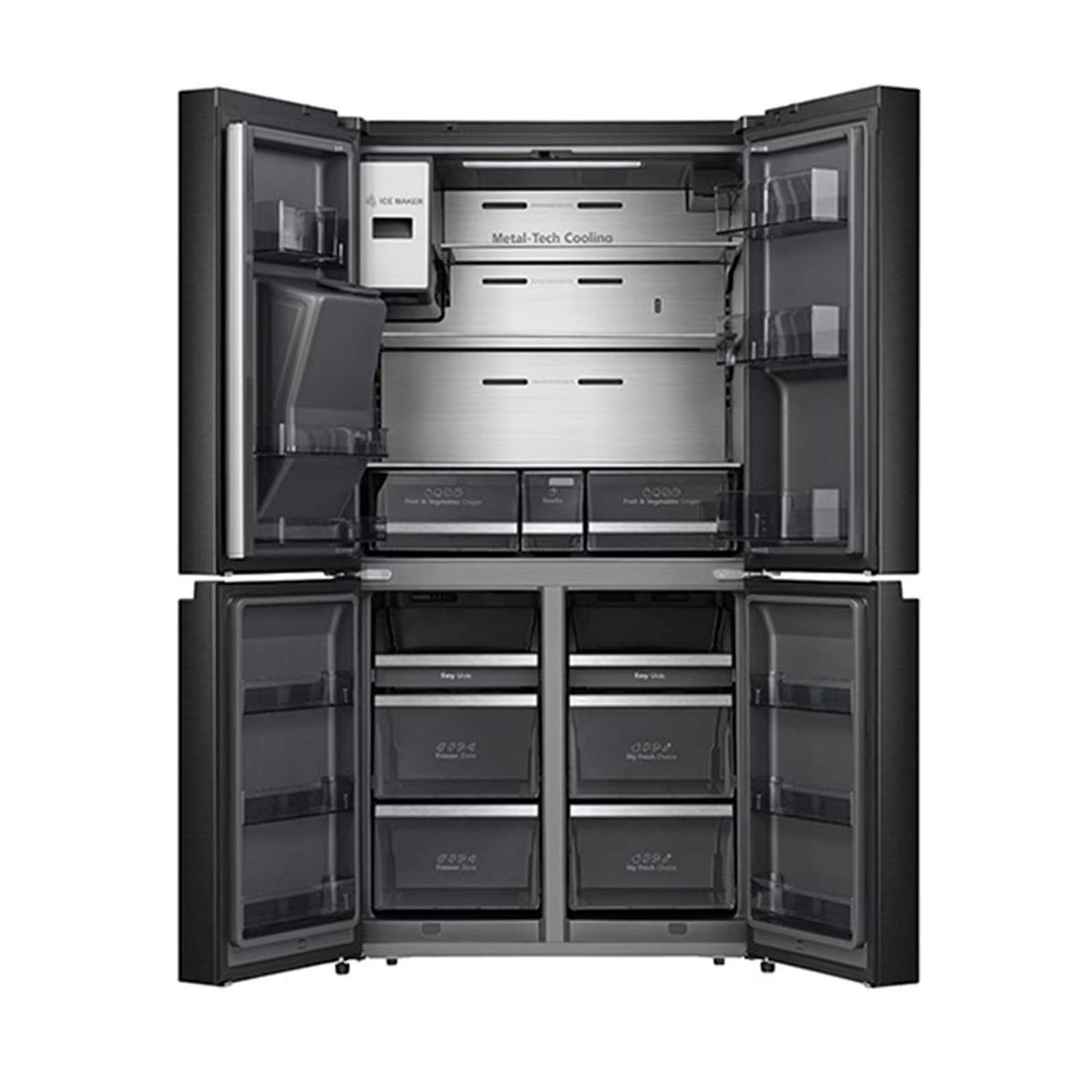 Refrigerador Hisense 20 Pies Cúbicos French Door Gris RC20N6HBX1