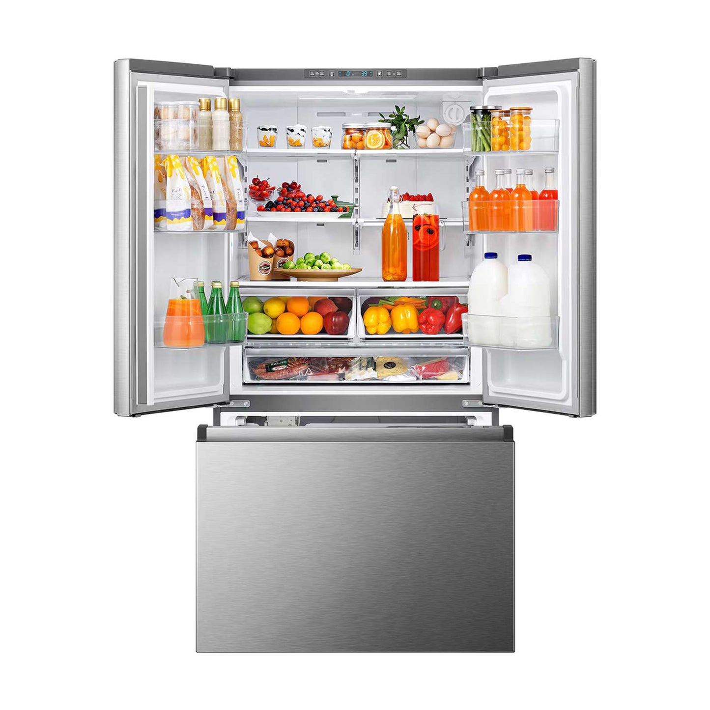Refrigerador Hisense 27 Pies Cúbicos French Door Gris RF27N6ISX