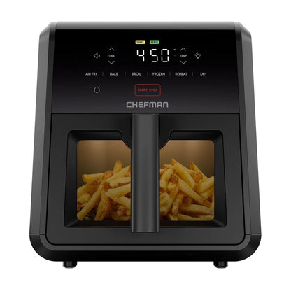 Freidora de Aire Chefman Turbo Fry 6.6 Litros Negra RJ38-7TW-MX