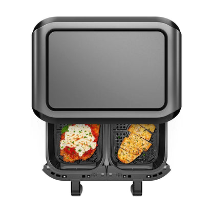 Freidora de Aire Chefman TurboFry Doble Canasta 5.6 Litros Negra RJ38-SQPF-3TDB