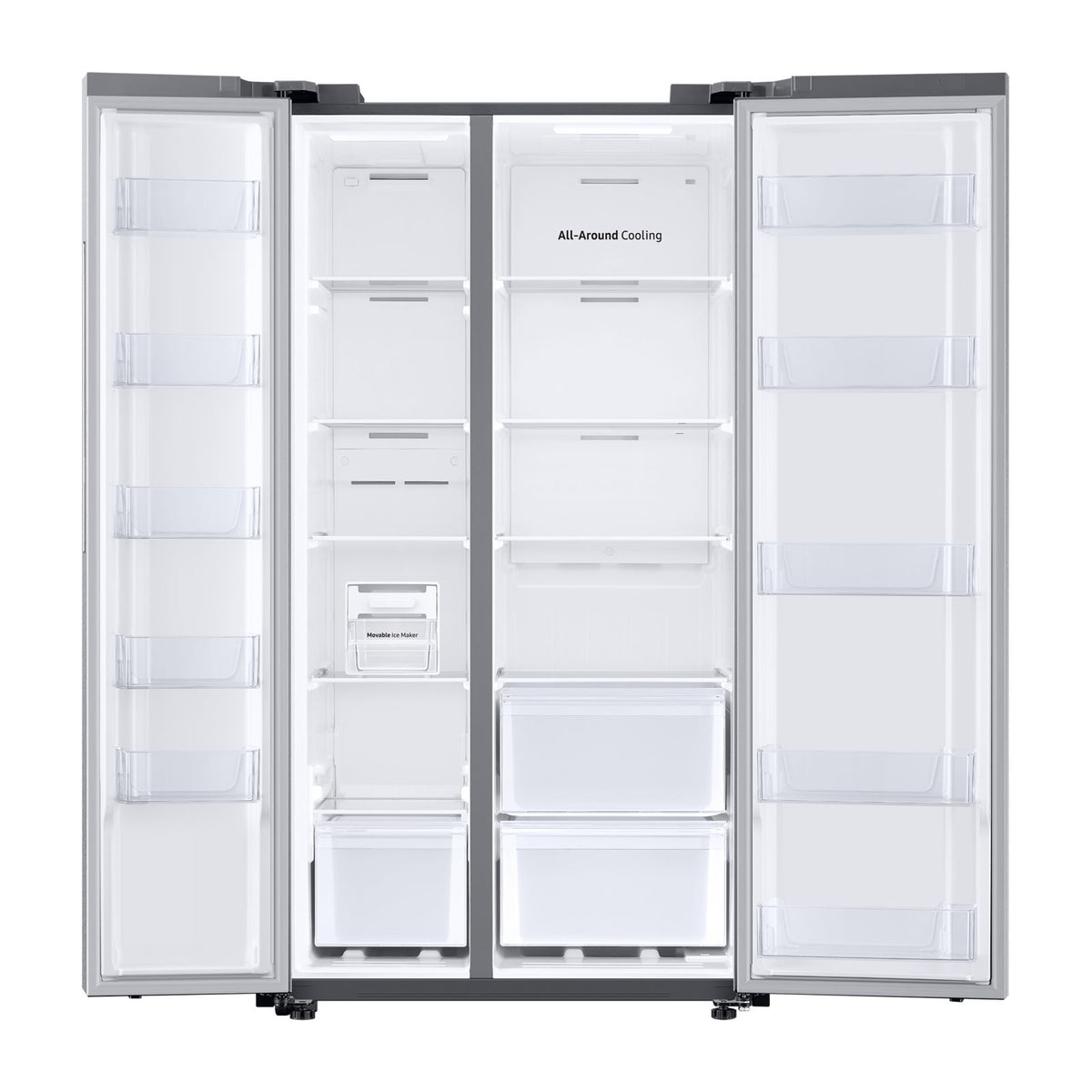 Refrigerador Samsung 22.8 Pies Cúbicos Side by Side Digital Inverter Gris RS23T5B00S9