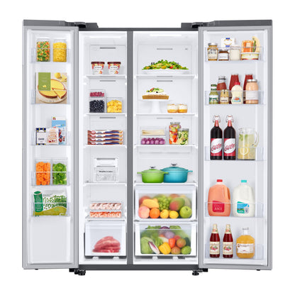Refrigerador Samsung 22.8 Pies Cúbicos Side by Side Digital Inverter Gris RS23T5B00S9