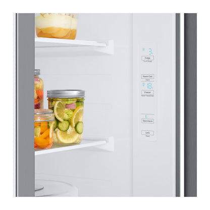 Refrigerador Samsung 22.8 Pies Cúbicos Side by Side Digital Inverter Gris RS23T5B00S9