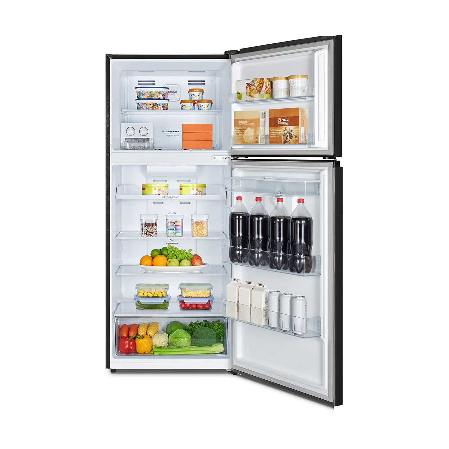 Refrigerador Hisense 14 Pies Cúbicos Top Mount con Despachador de Agua Negro RT14N6BDX