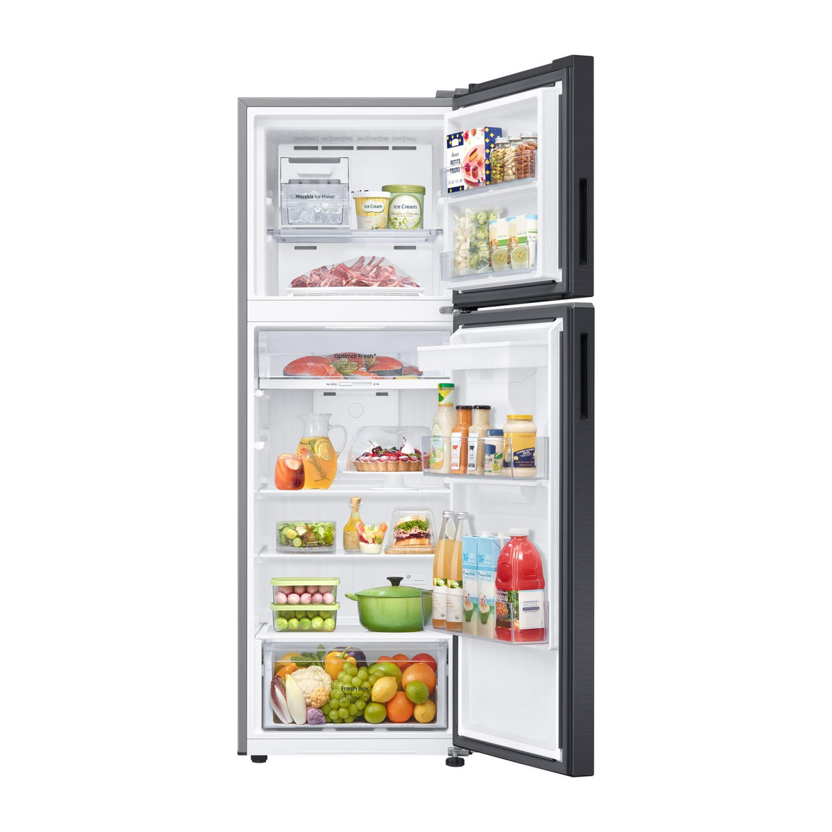 Refrigerador Samsung 11 Pies Top Mount con Despachador de Agua Digital Inverter Negro RT31DG5724B1