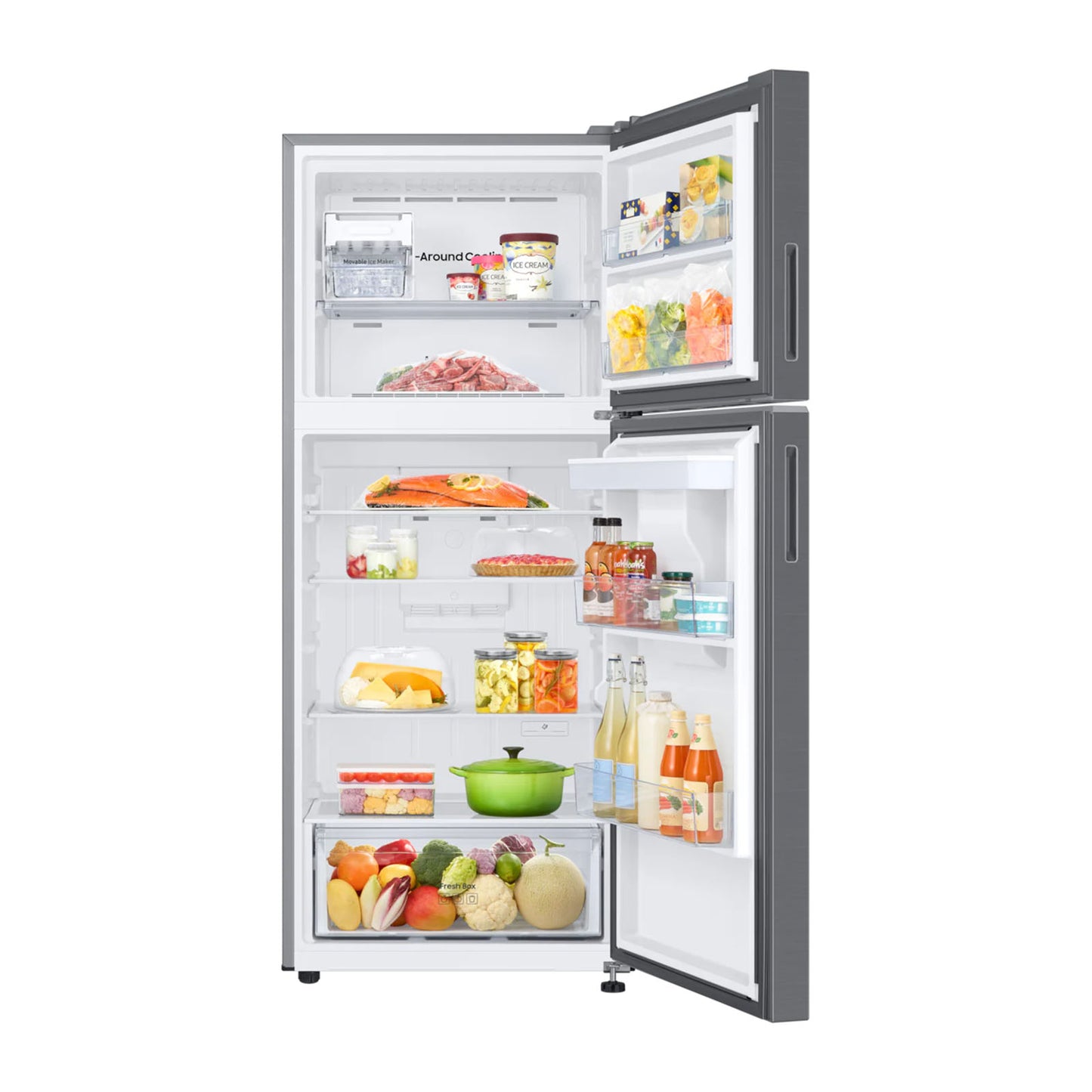 Refrigerador Samsung 14 Pies Cúbicos Gris RT38DG6224S9