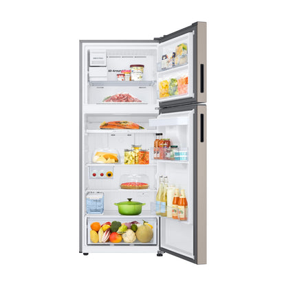 Refrigerador Digital Inverter Samsung Bespoke 15 Pies Cúbicos Top Mount con Despachador de Agua Beige RT42DB6774ET