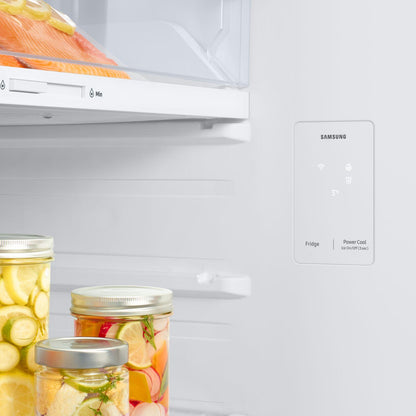 Refrigerador Digital Inverter Samsung Bespoke 15 Pies Cúbicos Top Mount con Despachador de Agua Beige RT42DB6774ET