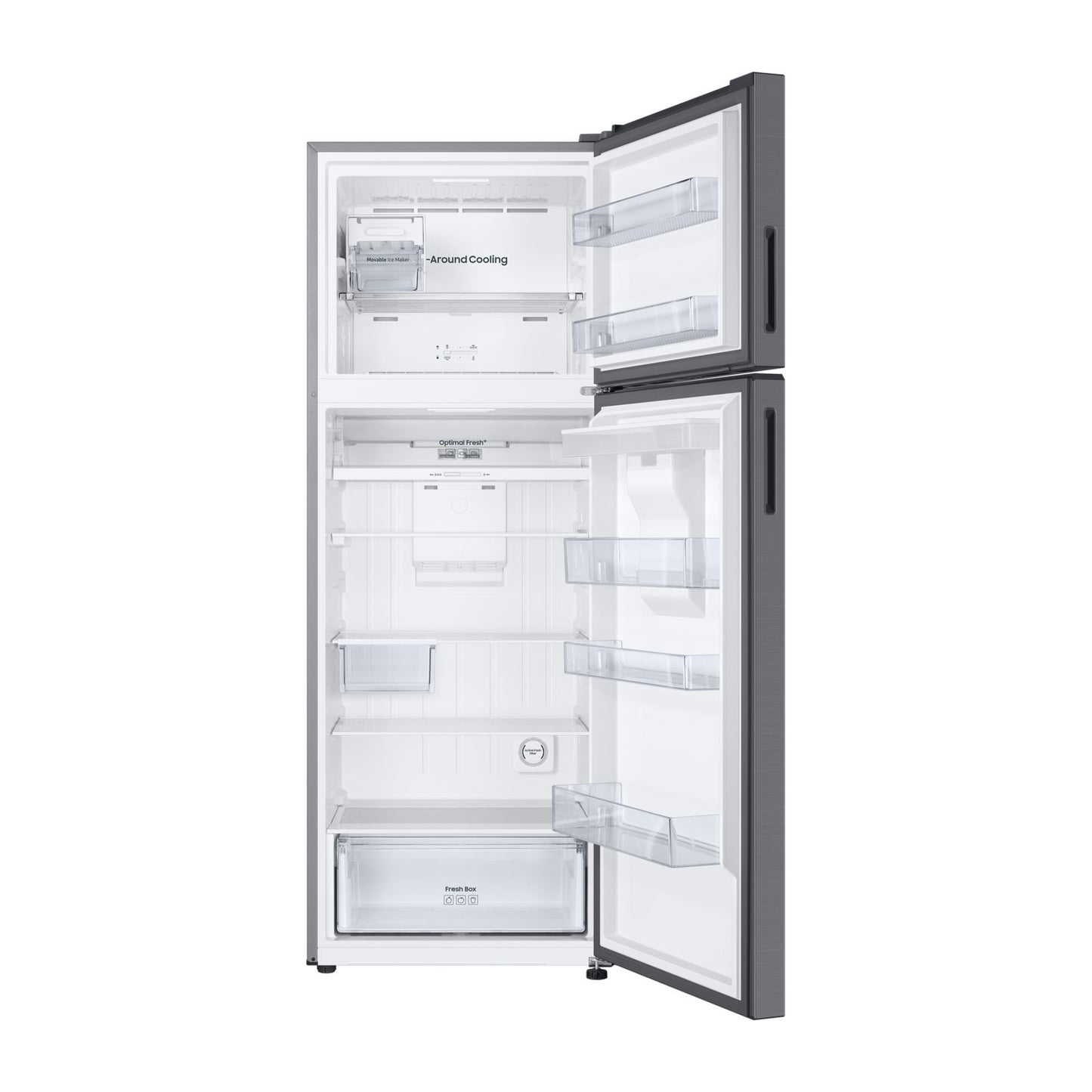 Refrigerador Samsung AI 19 Pies Cúbicos Top Mount con Despachador de Agua Gris RT53DG6758S9