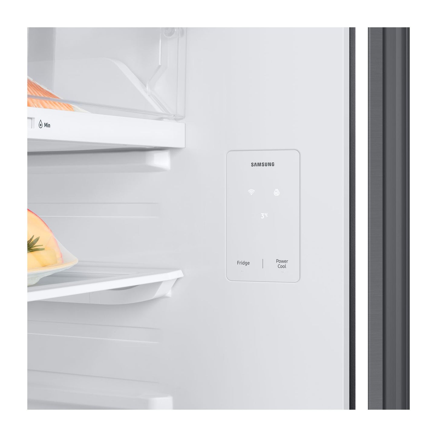 Refrigerador Samsung AI 19 Pies Cúbicos Top Mount con Despachador de Agua Gris RT53DG6758S9