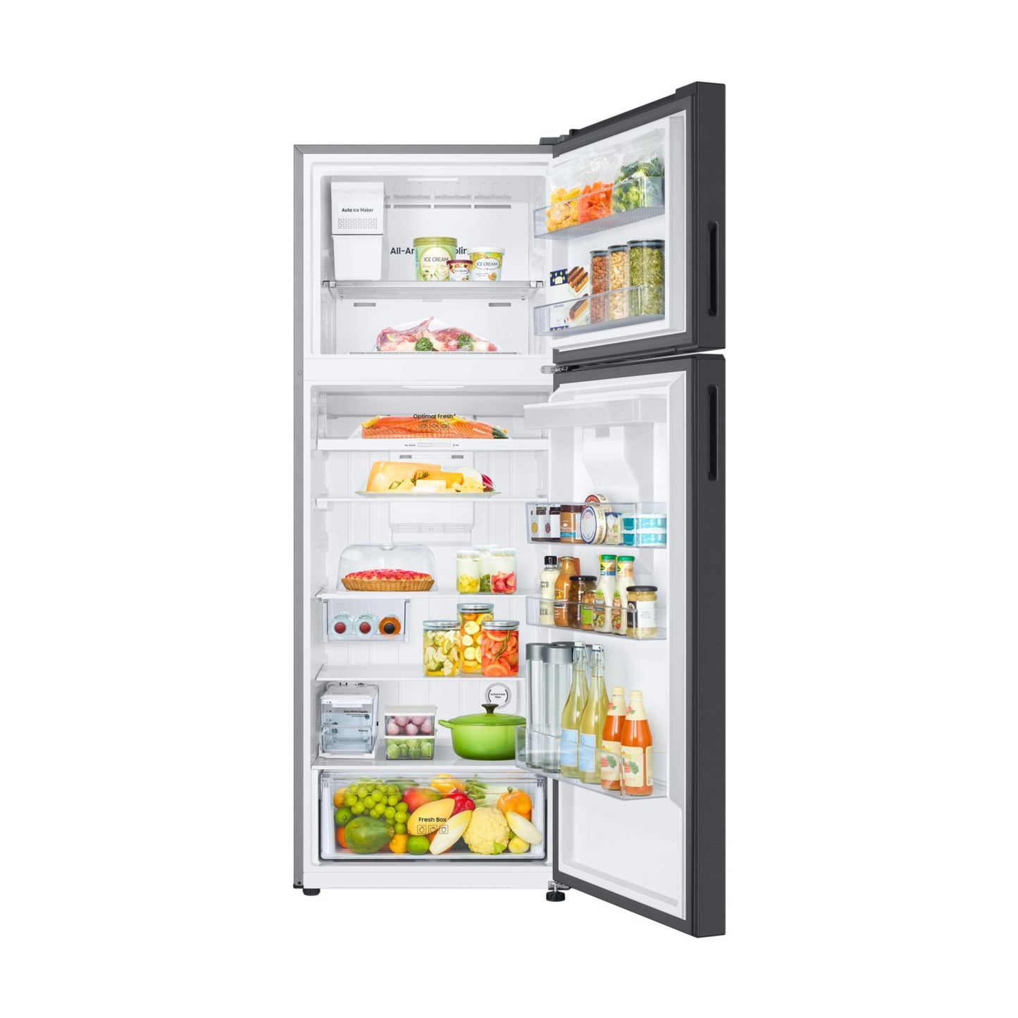 Refrigerador Samsung 19 Pies Cúbicos Top Mount con Despachador de Agua Negro RT53DG6798B1