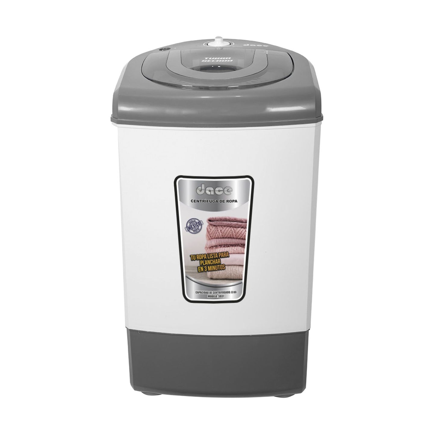 Centrifugadora de Ropa Dace 8 Kilos Blanca SD-37