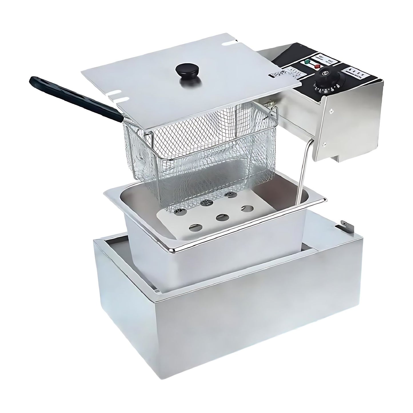 Freidora de Aceite Industrial Shtark 6 Litros Gris SHTFRY01