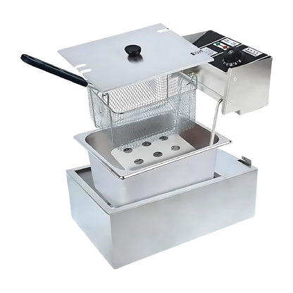 Freidora de Aceite Industrial Shtark 6 Litros Gris SHTFRY01