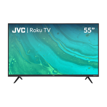 Televisión Pantalla 55 Pulgadas JVC Roku TV 4K UHD SI55UR