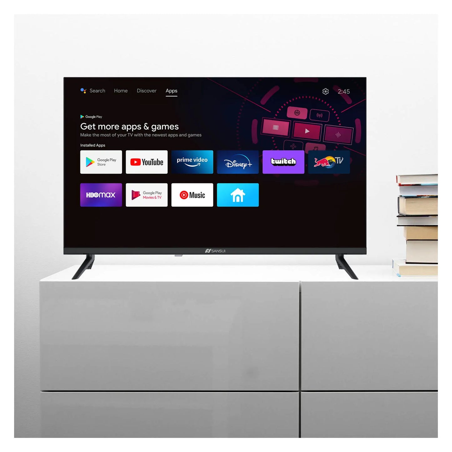 Televisión Pantalla 32 Pulgadas Sansui Android TV HD SMX-32V1HA