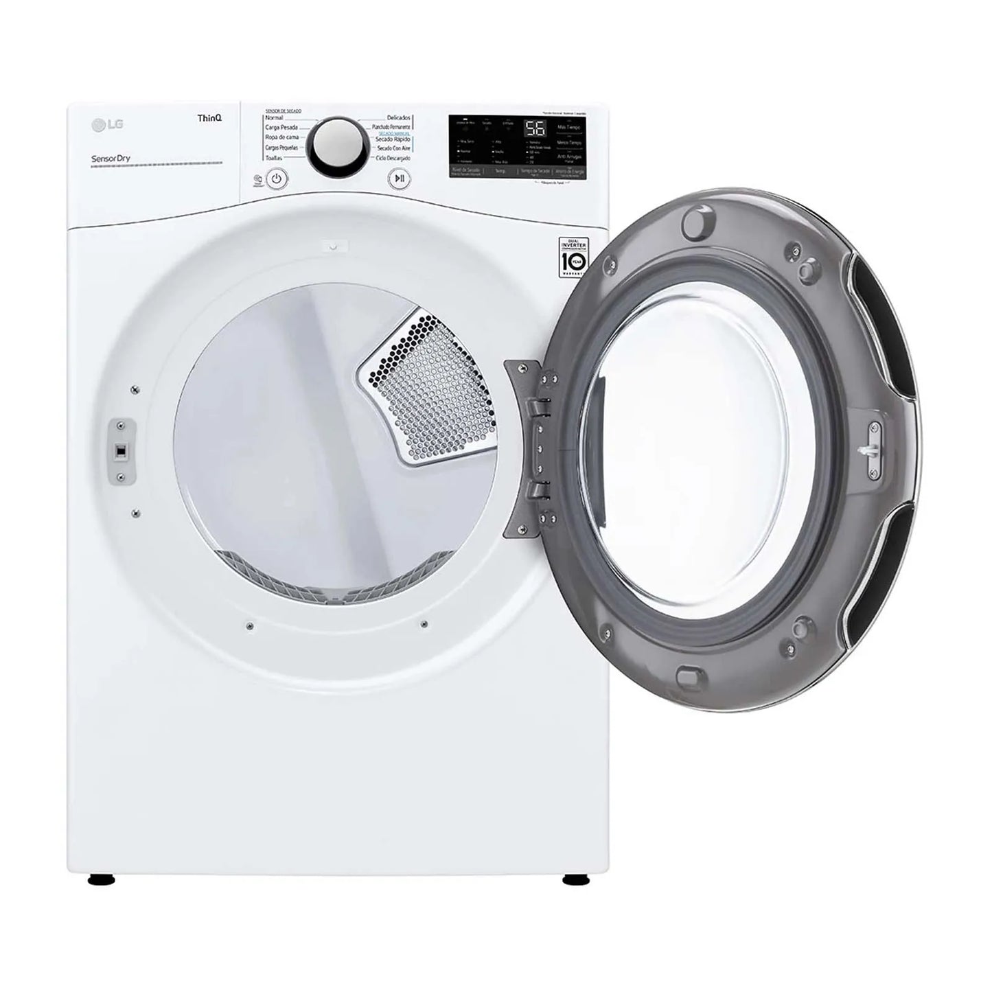 Secadora Carga Frontal 22 Kilos LG DF22WV2SR