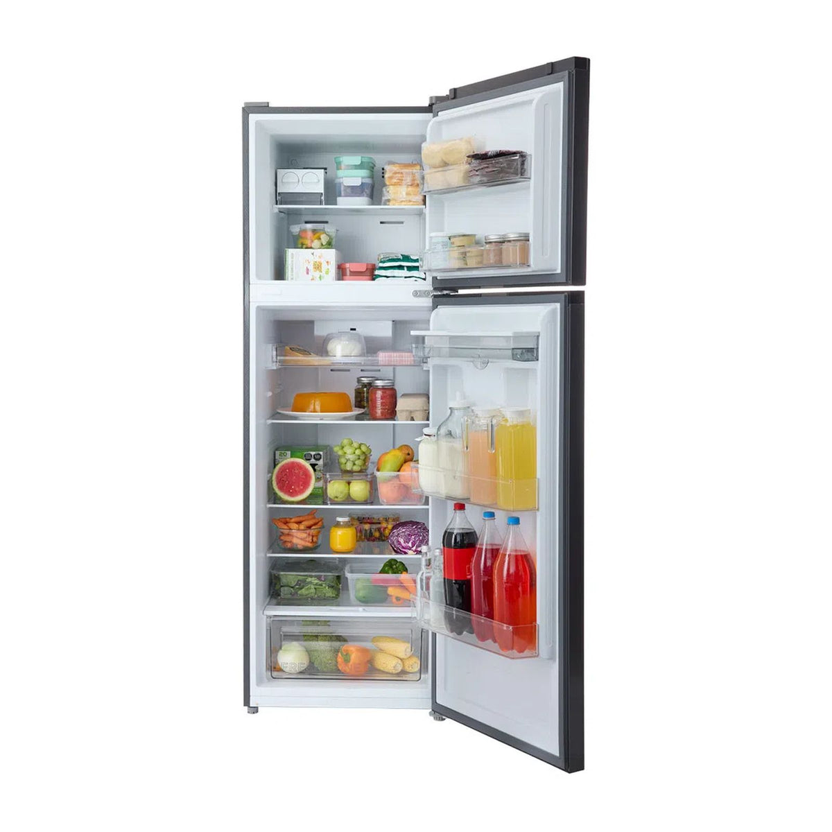 Refrigerador TCL 13 Pies Cúbicos Top Mount Inverter con Despachador de Agua Gris TDD13GWD
