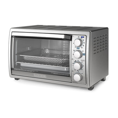 Horno Eléctrico con Freidora de Aire Black+Decker 22 Litros Gris TO4315SS-LA